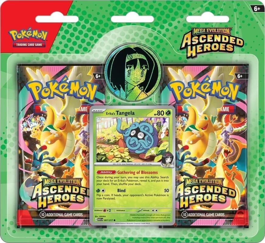 Pokemon Ascended Heroes 2 Pack Collection - Erika