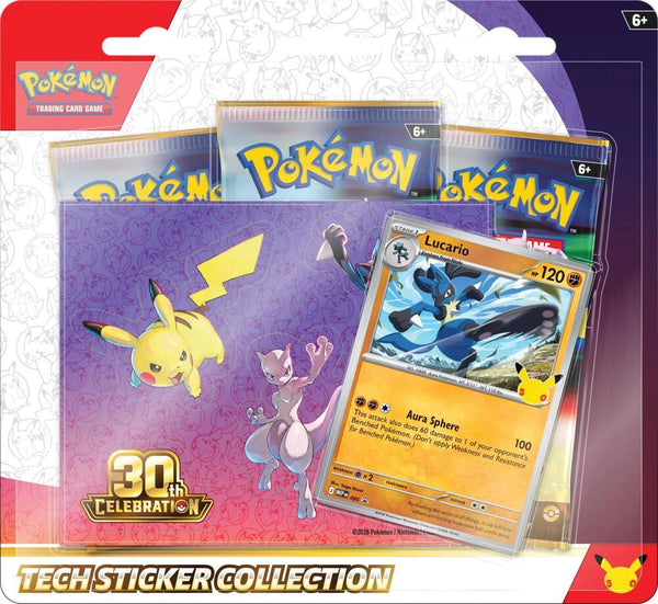 Pokemon 30th Celebration Tech Sticker Collection